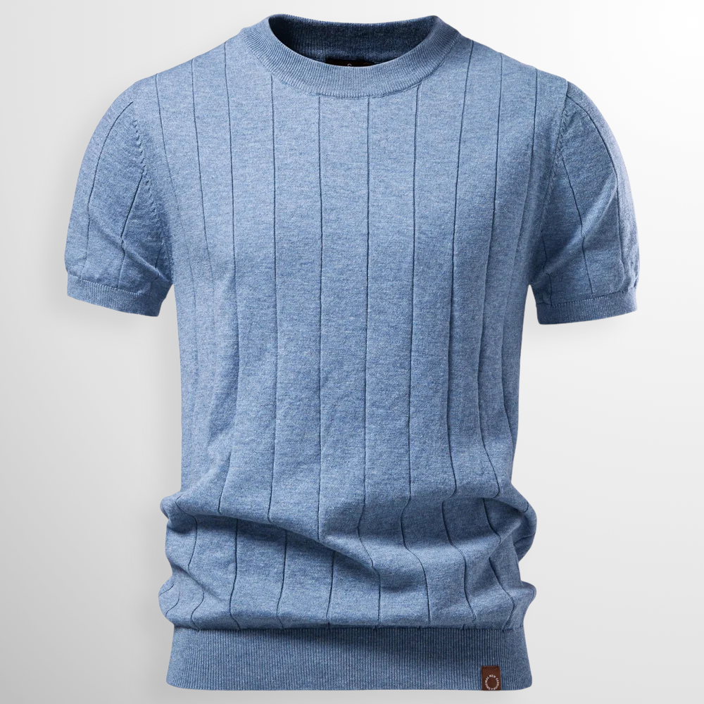 Luca - Camiseta acanalada de lujo
