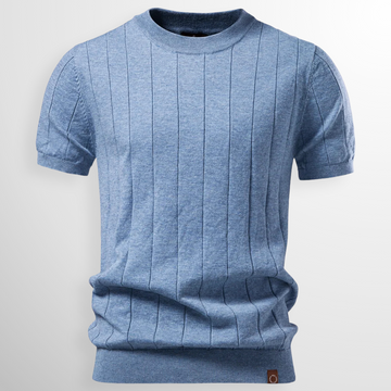 Luca - Camiseta acanalada de lujo