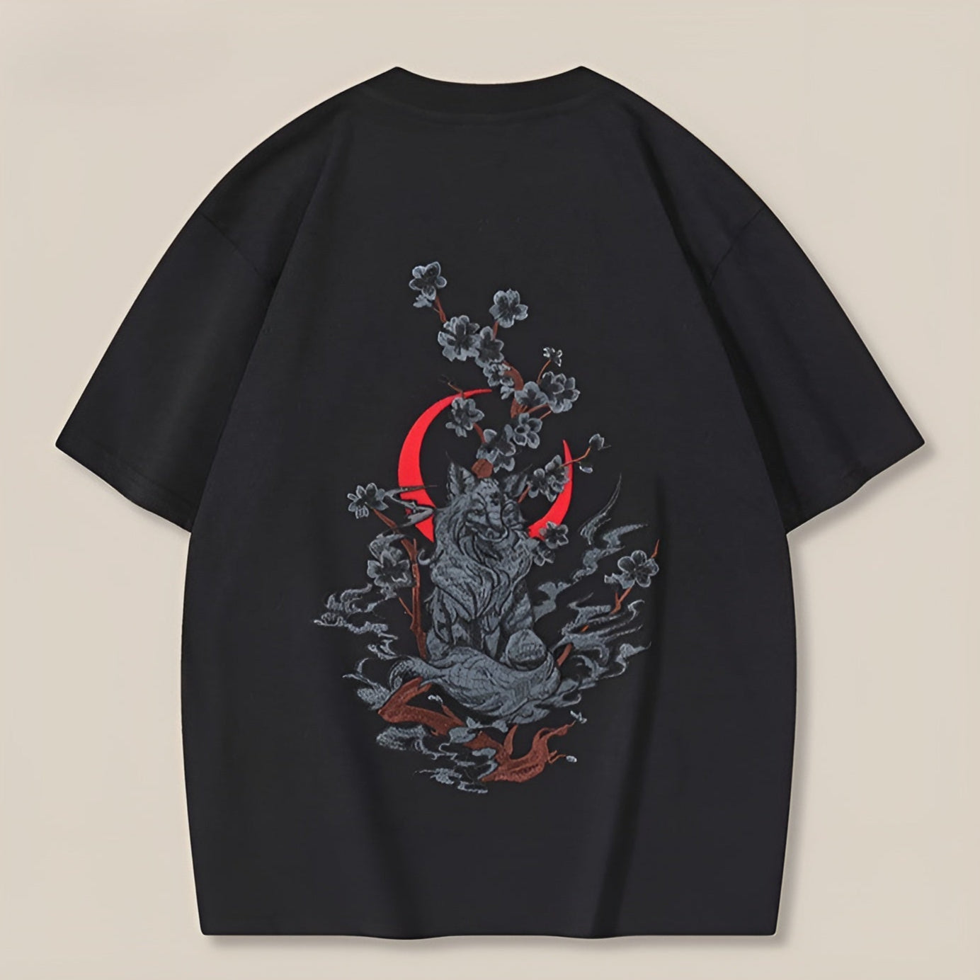 Sakura Embroidered T-Shirt