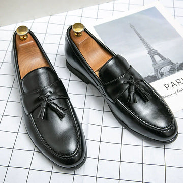 Alessio Tassel Loafers – Classic Moc Toe – Slip-On Style