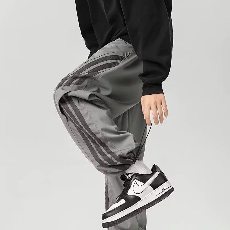 Relaxed Wide Leg Track Pants
