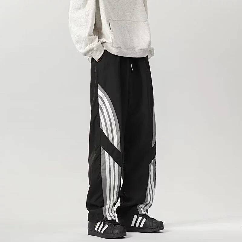 Relaxed Wide Leg Track Pants