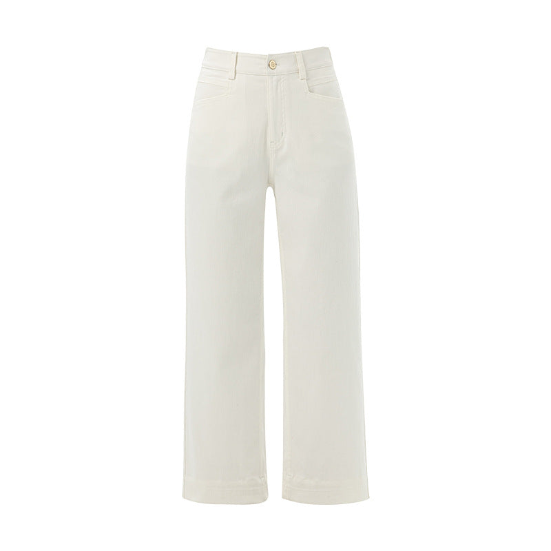 Isla Wide-Leg Cotton Denim Jeans