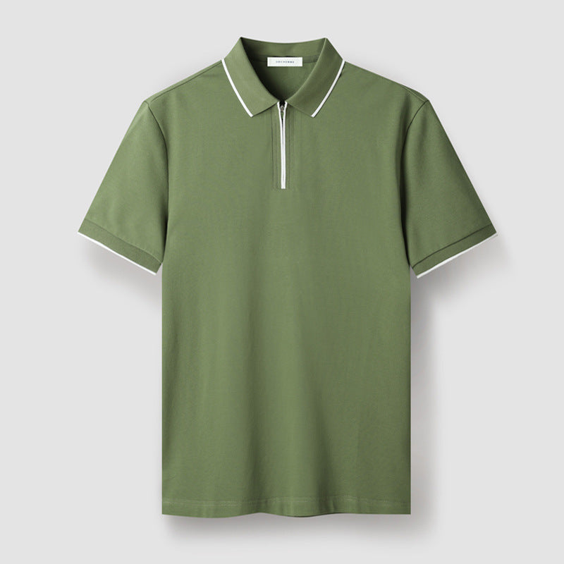 Meza Zip-Up Polo