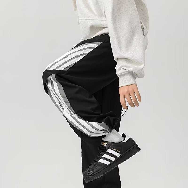 Relaxed Wide Leg Track Pants