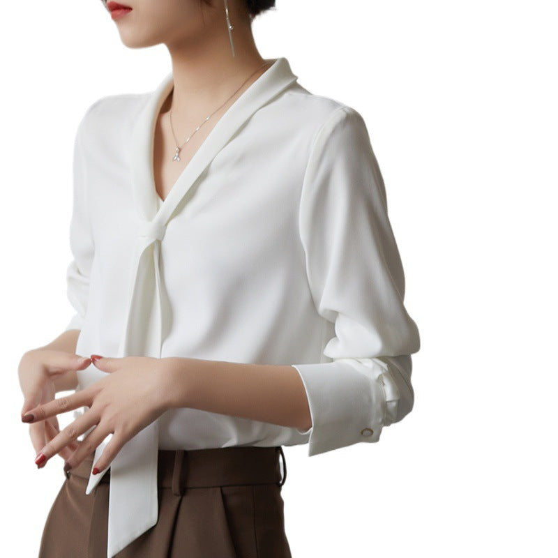 Bow-Tie Chiffon Blouse