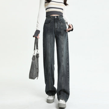 High Waist Wide Leg Jeans Street Style