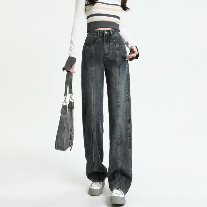 High Waist Wide Leg Jeans Street Style