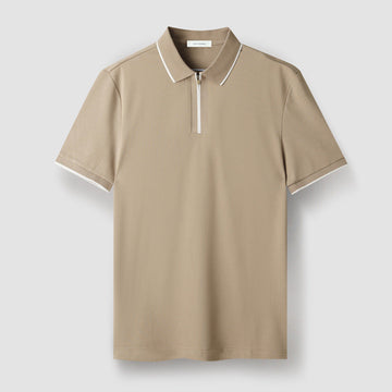 Meza Zip-Up Polo