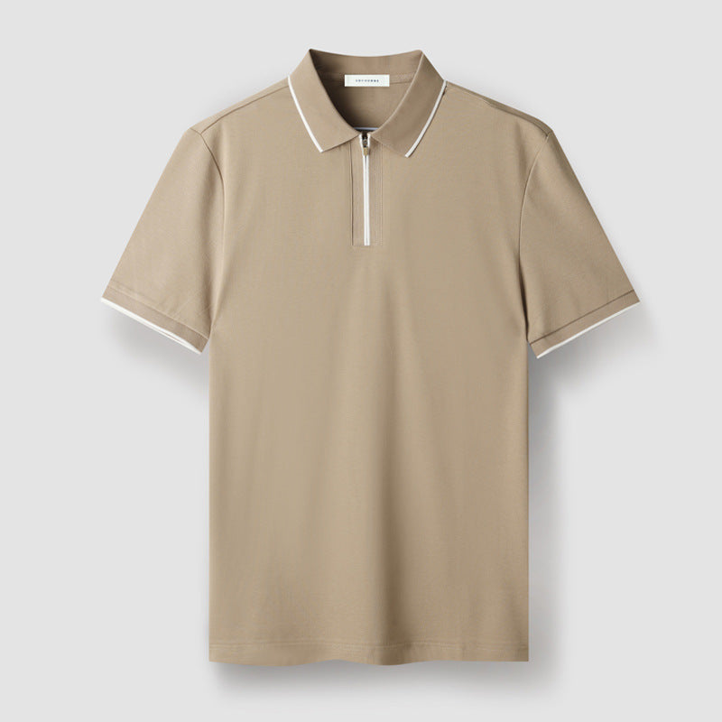 Meza Zip-Up Polo