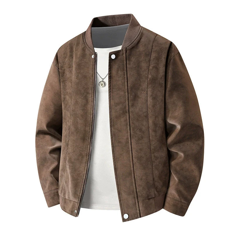 Rowan Men's Bomber Jacket – Lightweight Fit – Snap-Front Detail