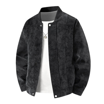 Rowan Men's Bomber Jacket – Lightweight Fit – Snap-Front Detail