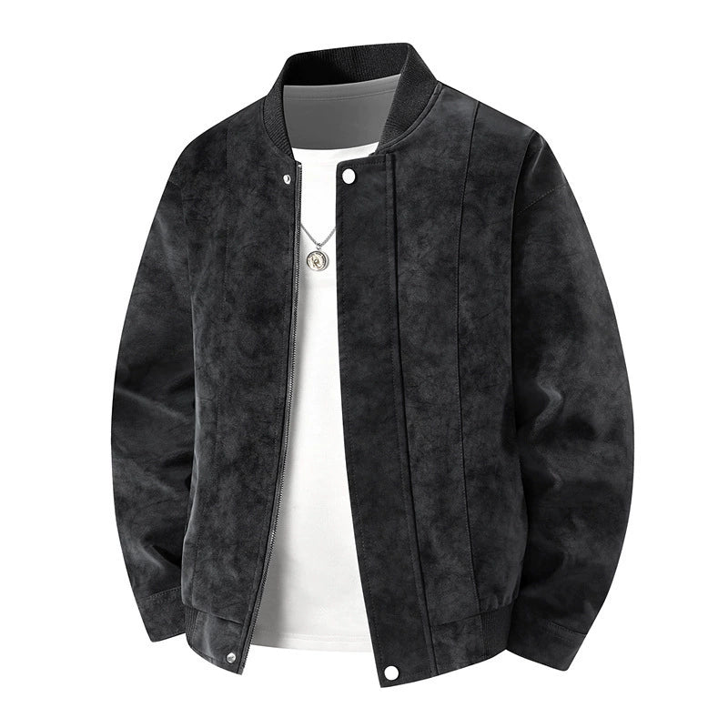 Rowan Men's Bomber Jacket – Lightweight Fit – Snap-Front Detail
