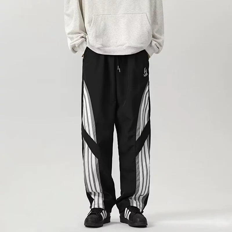 Relaxed Wide Leg Track Pants
