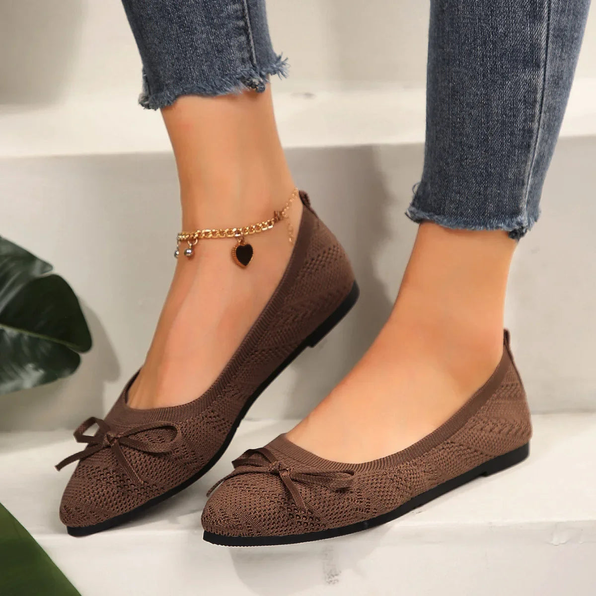 Bow-Knit Flats