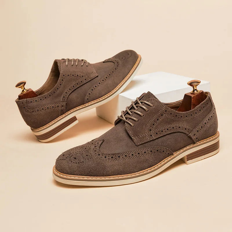 Suede Wingtip Oxford