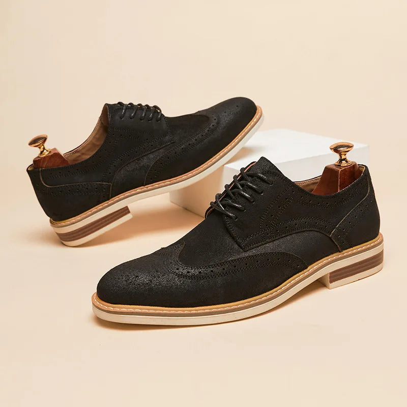 Suede Wingtip Oxford