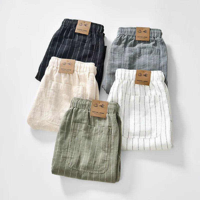Coastline Cotton Linen Shorts