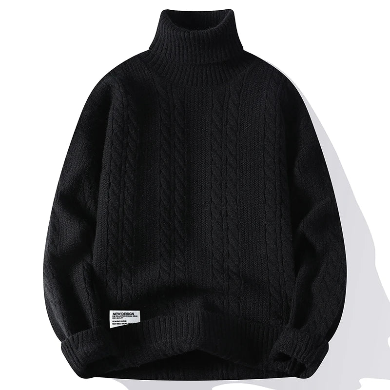 Cable-Knit Turtleneck
