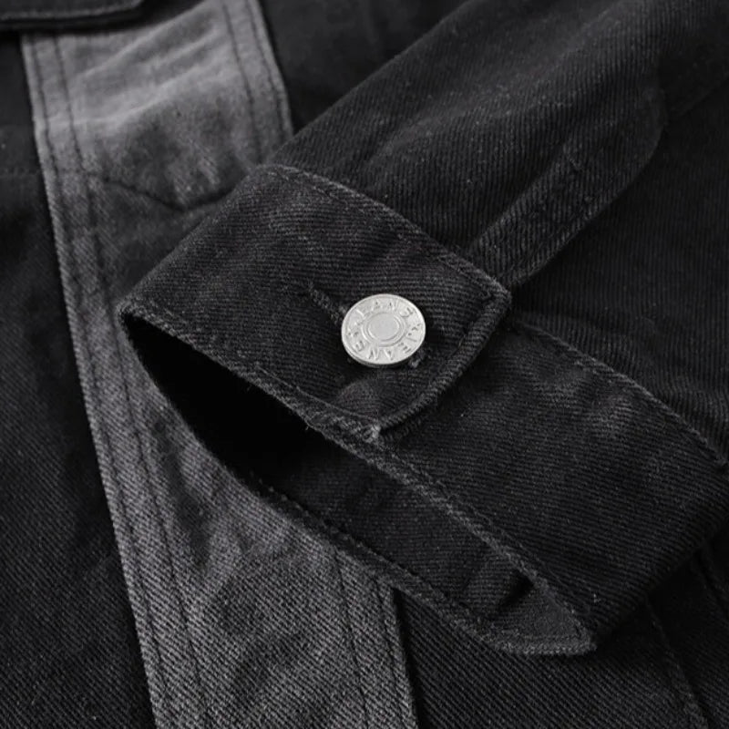Denim Split-Panel Jacket