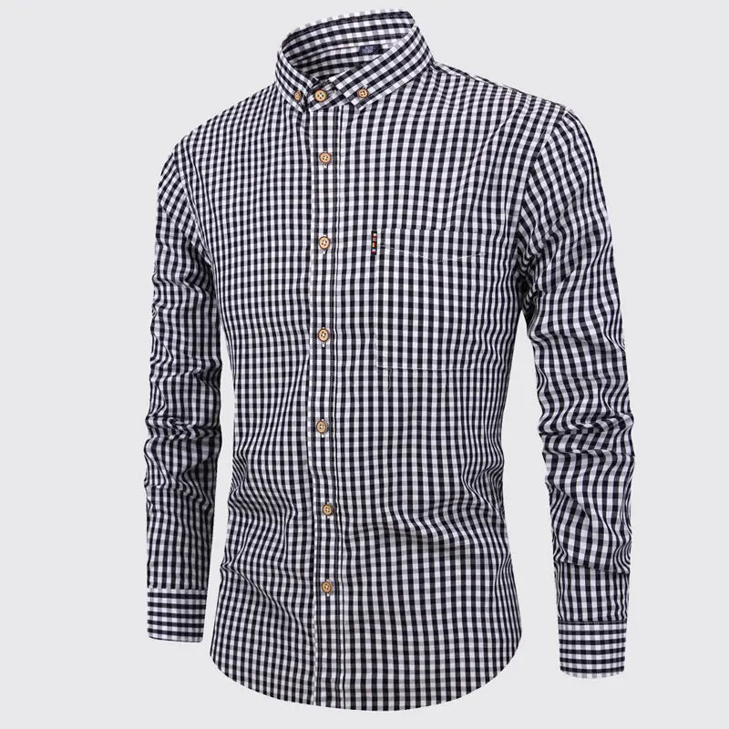 Jeff - Elegant Plaid Shirt