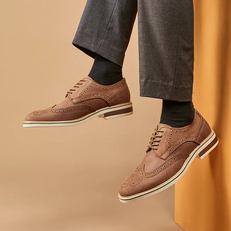 Suede Wingtip Oxford