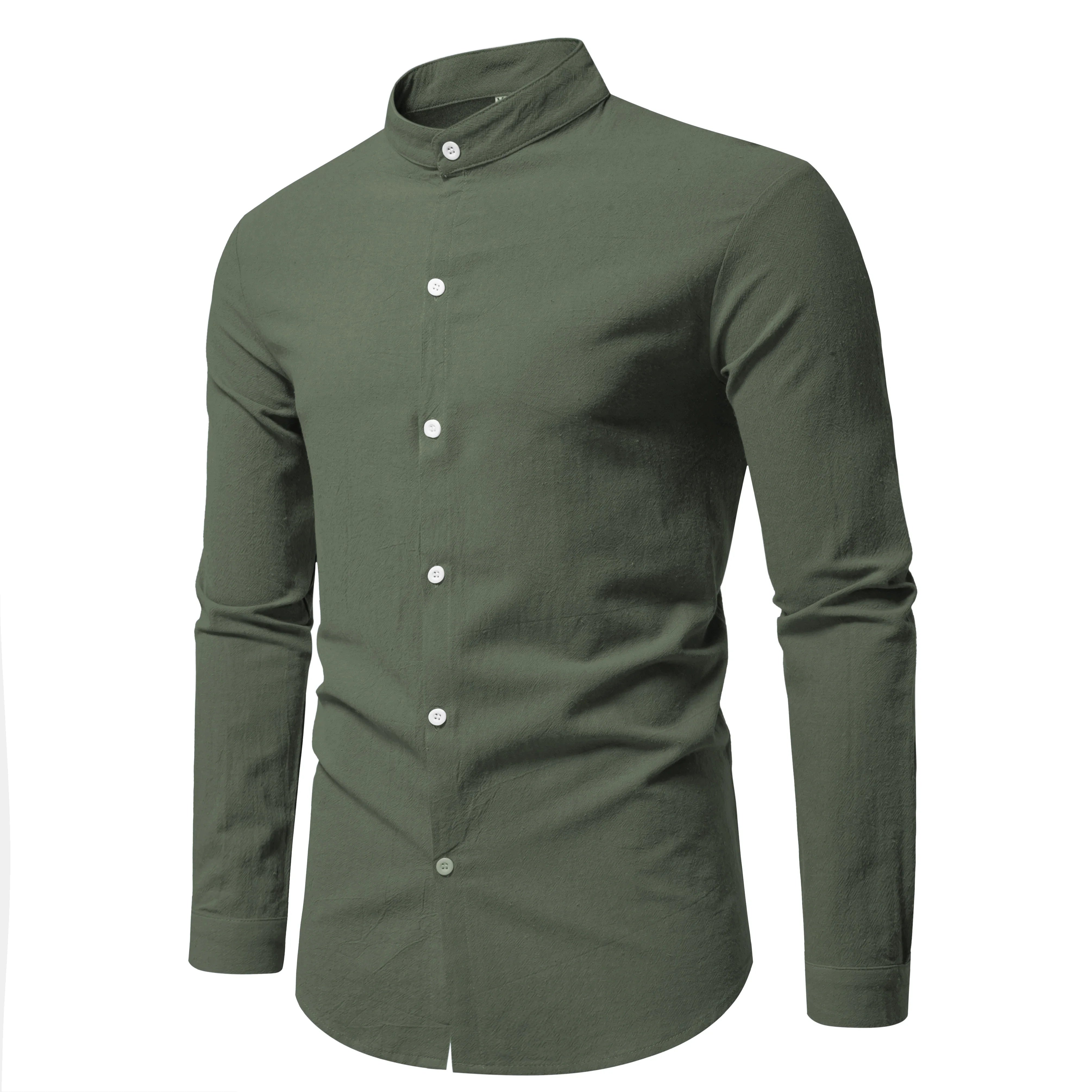 Nate - Stand Collar Shirt
