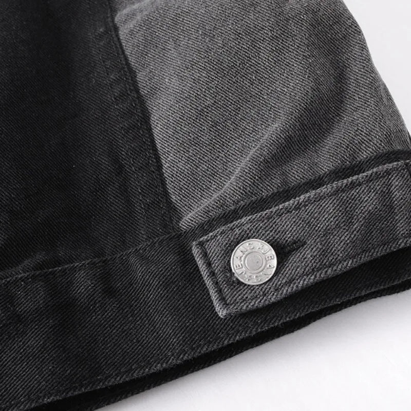 Denim Split-Panel Jacket