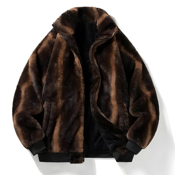 Retro Faux Fur Bomber