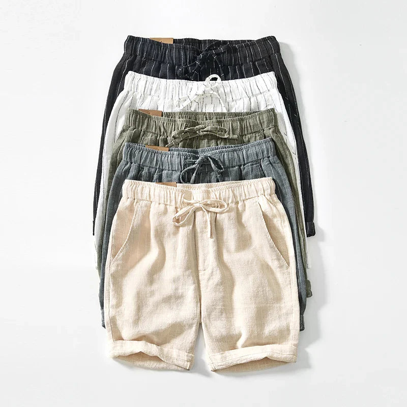 Coastline Cotton Linen Shorts