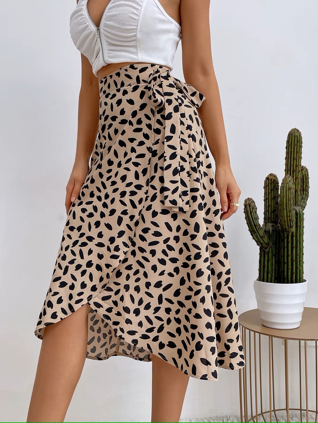 Gina Midi Wrap Skirt