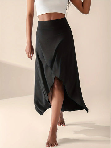 Movement Flared Wrap Skirt