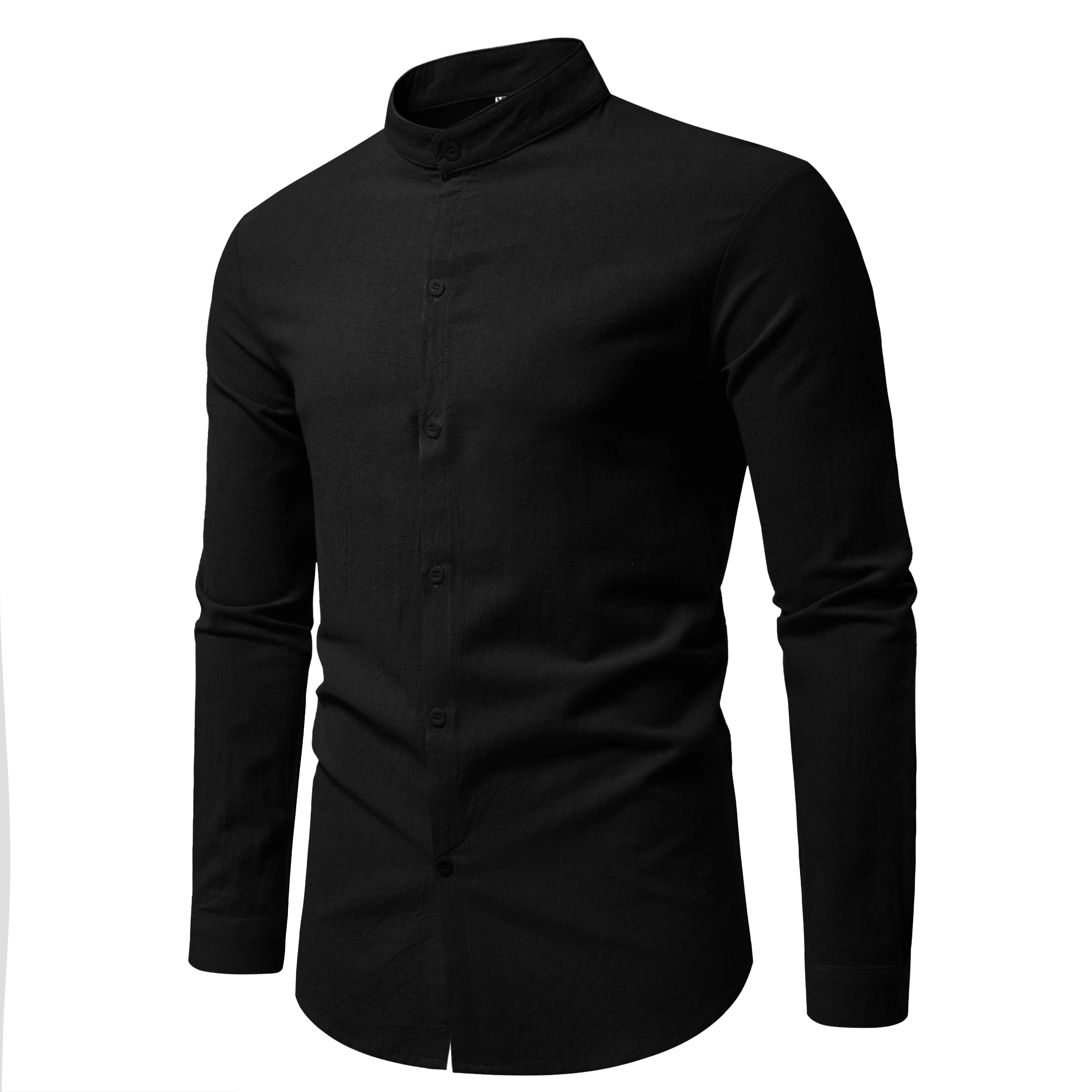Nate - Stand Collar Shirt