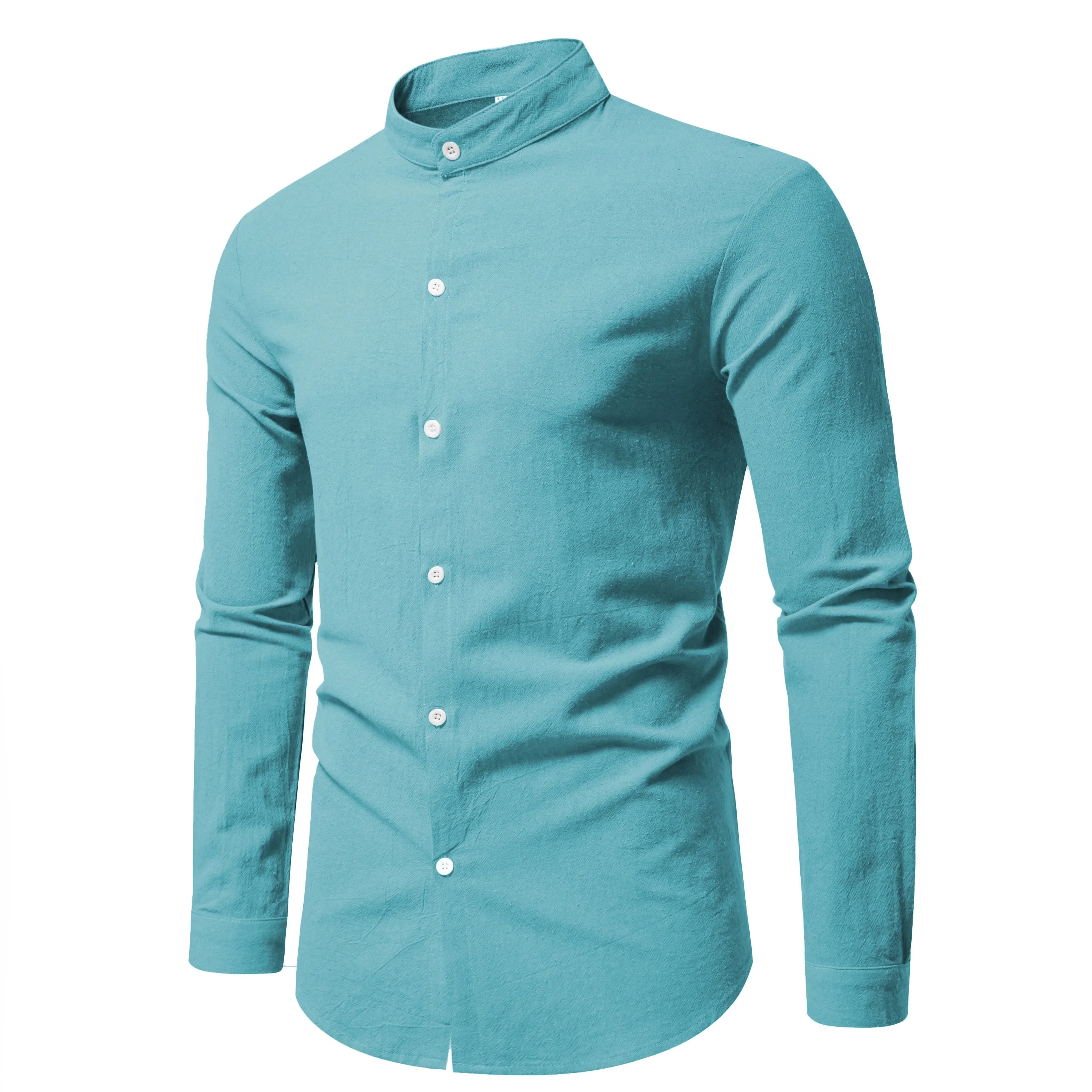 Nate - Stand Collar Shirt