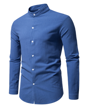 Nate - Stand Collar Shirt