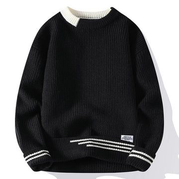Color Block Knitted Pullover
